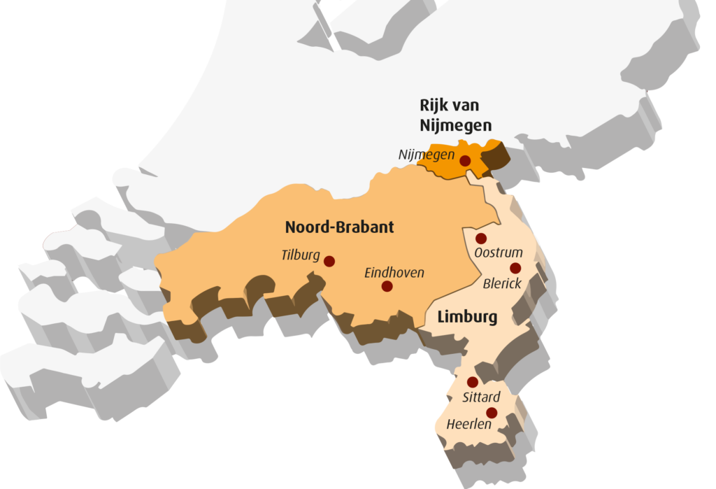 Behandelgebied en locaties STEVIG